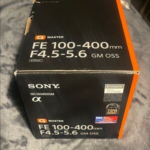 Sony FE 100-400mm F4.5-5.6 GM OSS Lens